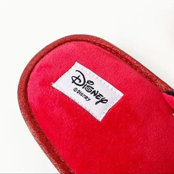 Disney Minnie Mouse Red & Black Slippers with Gift Box - Picture 7 of 12
